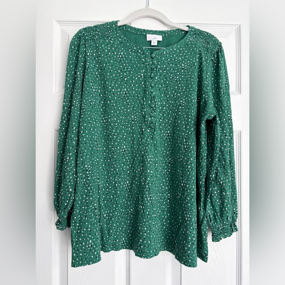 J. Jill Forest Green Blouse